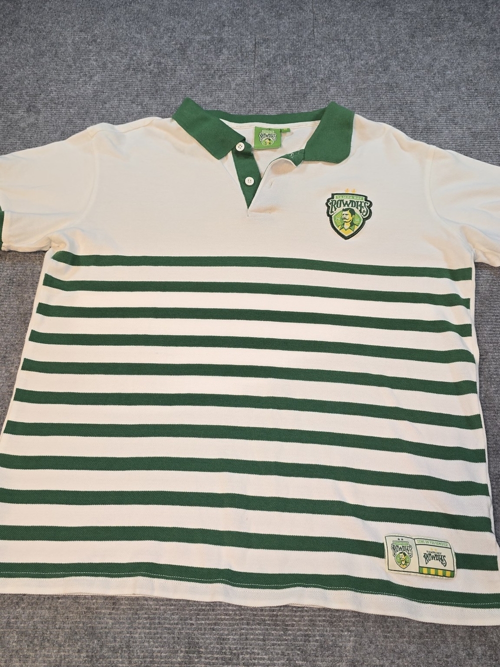 Tampa Bay Rowdies Sport Design Sweden Polo Shirt Men’s Medium Green White Soccer